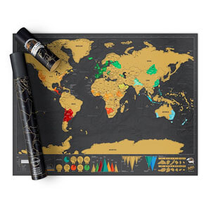 Regalo original mapa rascar