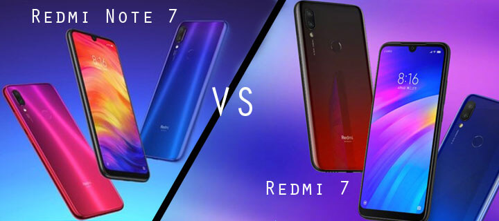 Comparativa Redmi 7 vs Redmi Note 7